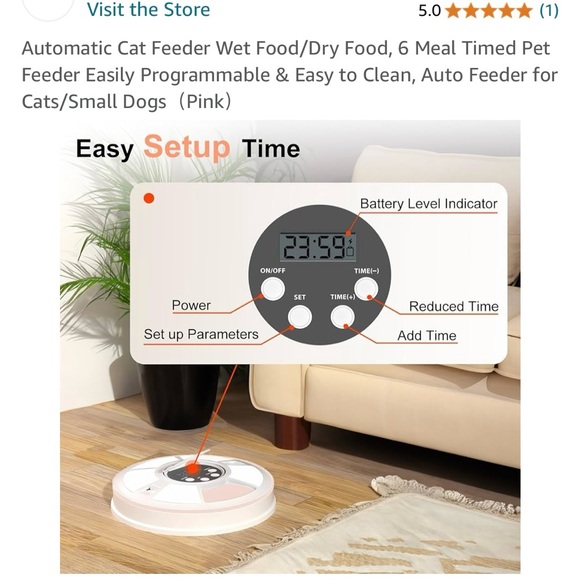 New Programmable Pet Food Feeder with Timer - Picture 5 of 6